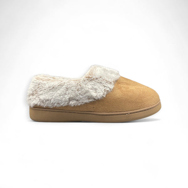 PRIMARK FAUX LEATHER LINED MOCASSIN SLIPPERS