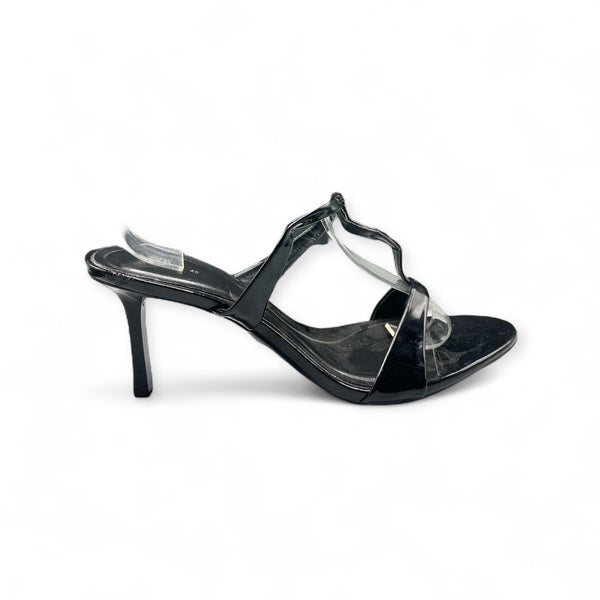 ZARA CONE HEEL PAINTED SHINY