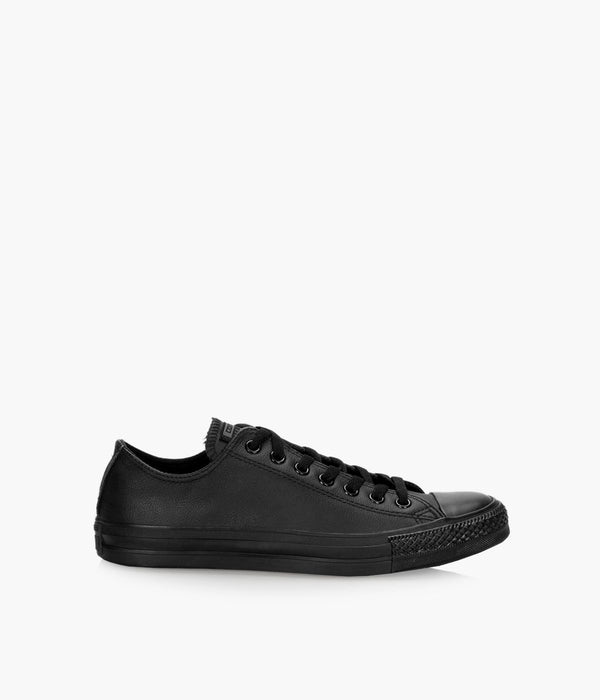 CONVERSE ALL STAR LEATHER LOW TOP - TRIPPLE BLACK 135253C