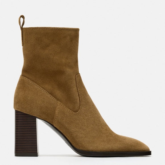ZARA SUEDE ANKLE BOOTS