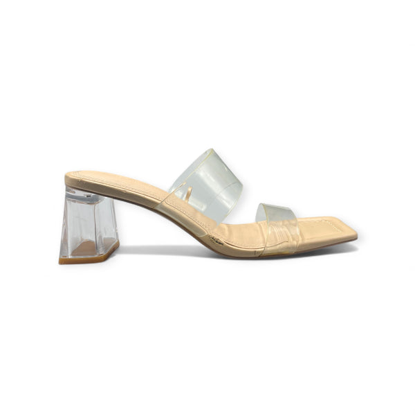 STRADIVARIUS TRANSPARENT BLOCK HEEL