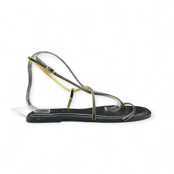 ZARA BLACK and GOLDEN FLAT  BACK STRAP