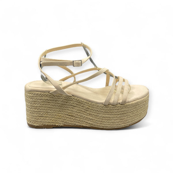 BERSHKA WHITE ESPADRILLE