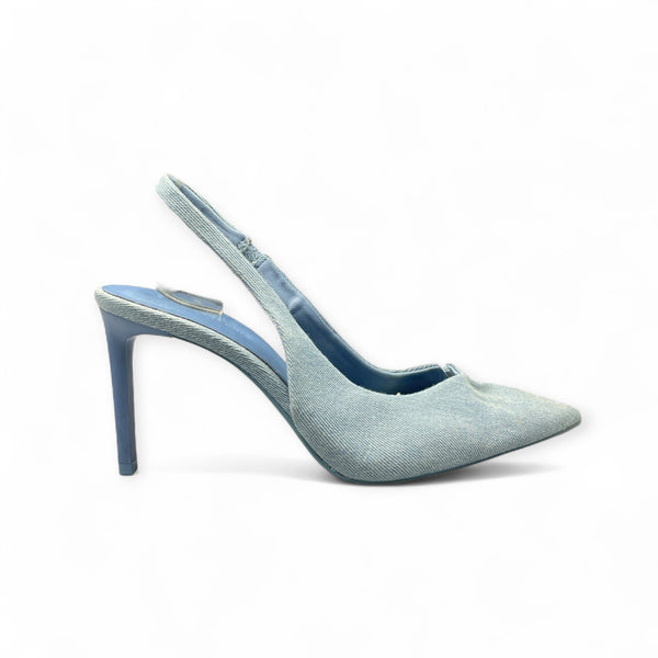STRADIVARIUS BLUE JEANS CONE HEEL