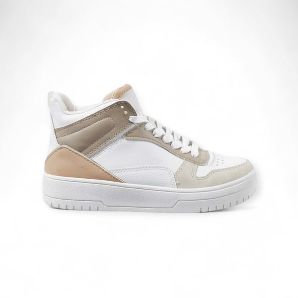 STRADIVARIUS RUNNER SNEAKER-WHITEBROWN