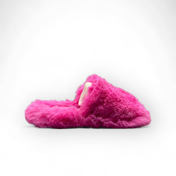 PRIMARK PINK FUR FLATS