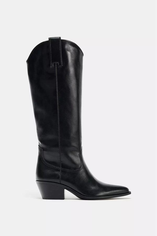 Zara Cowboy style knee-high boots - 2056/410/800