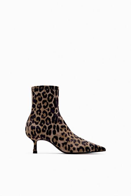 ZARA LEOPARD PRINT BOOTS 2106/110/195
