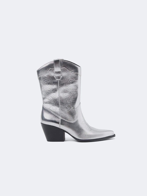 LEFTIES SILVER COWBOY BOOTS 1110/890/129