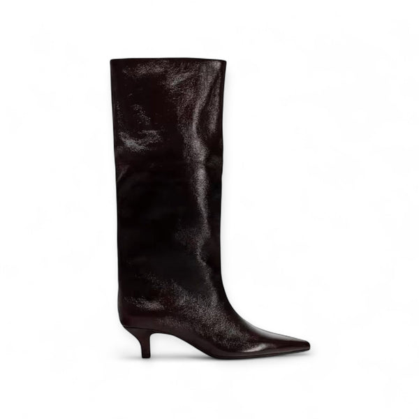 ZARA MAROON BELOW THE KNEE BOOTS 1006/410/022