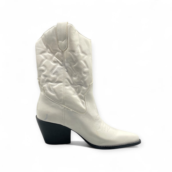 LEFTIES WHITE COWBOY BOOTS
