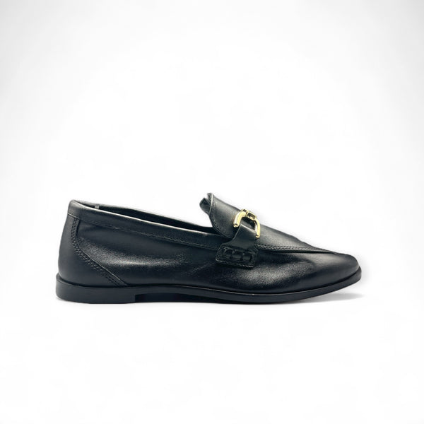 ZARA BLACK FORMAL SHOES WITH GOLDEN BUCKLE