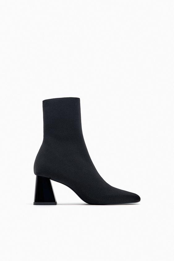 ZARA KNIT FABRIC ANKLE BOOTS 2110/110/800