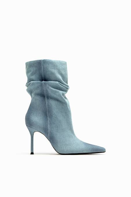 ZARA WOMEN DENIM BOOTS 1107/210/017