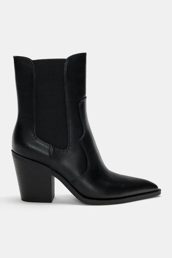 PULL AND BEAR BLACK ANKLE BOOTS 1110/440/040