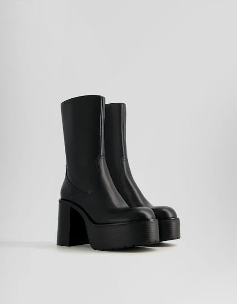 BERSHKA PLATFORM ANKLE BOOTS 1110/360/040