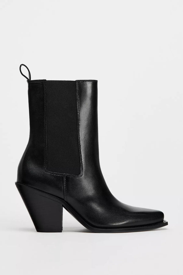 ZARA COWBOY-STYLE ANKLE BOOTS - 1123/410/800