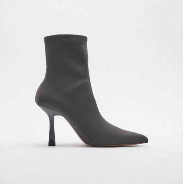 ZARA GREY ANKLE HEEL BOOT 2115/010/802