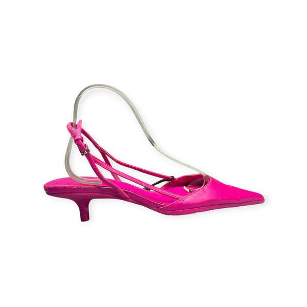 ZARA KITTEN CONE HEEL PINK