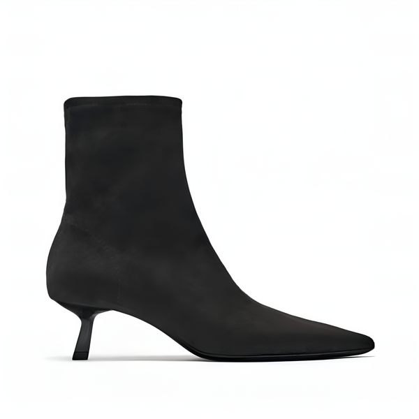 ZARA SPLIT SUEDE ANKLE BOOTS