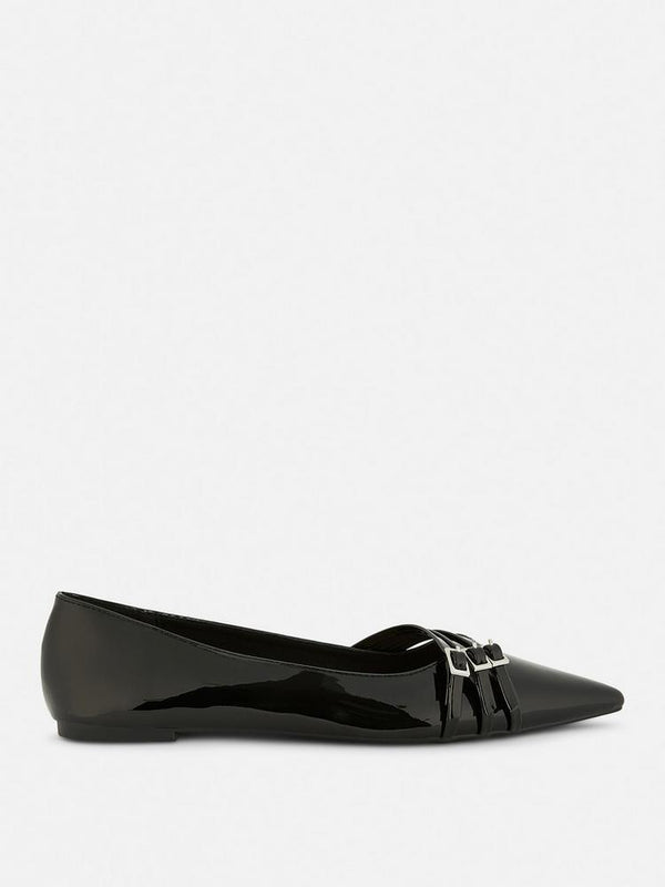 Primark Rita Ora Pointed Buckle Ballet Flats