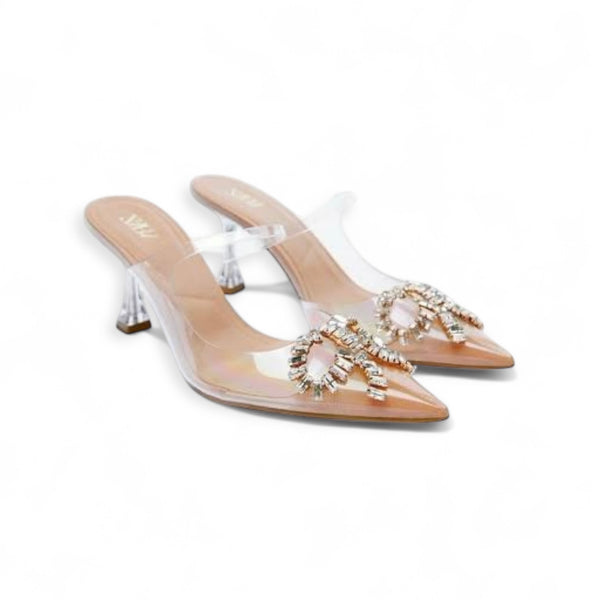 ZARA RHINE STONE HEELS