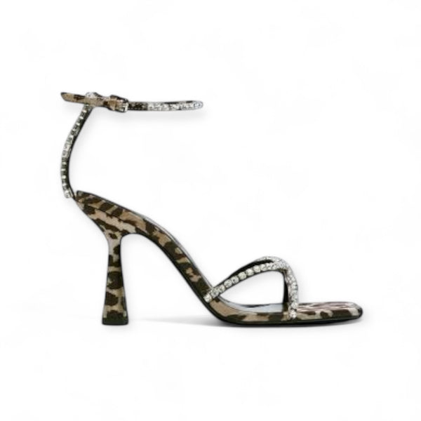 ZARA LEOPARD DIAMOND HEEL