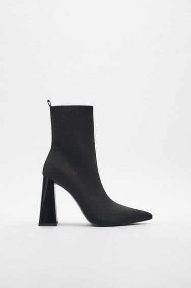 ZARA STRICH FABRIC ANKLE BOOTS 3108/010/040