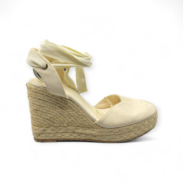 STRADIVARIUS WHITE ESPADRILLE