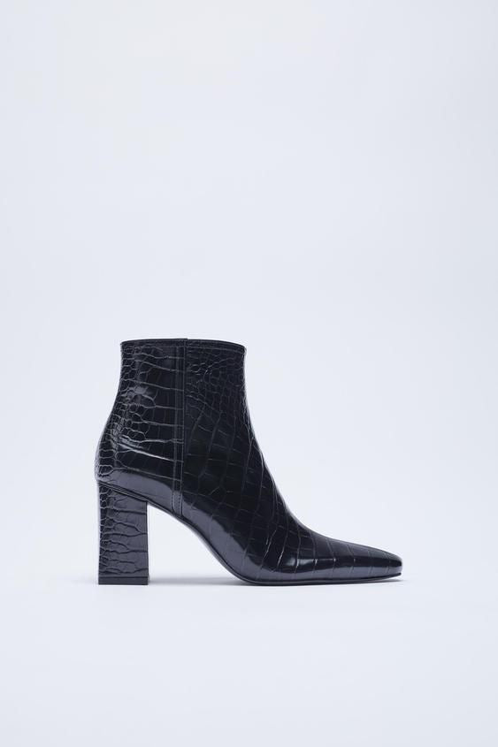 ZARA BLACK ANKLE BOOTS - 1113/710/040