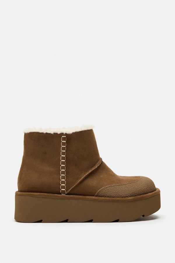 ZARA FAUX SUEDE WINTER BOOTS 3160/210/700