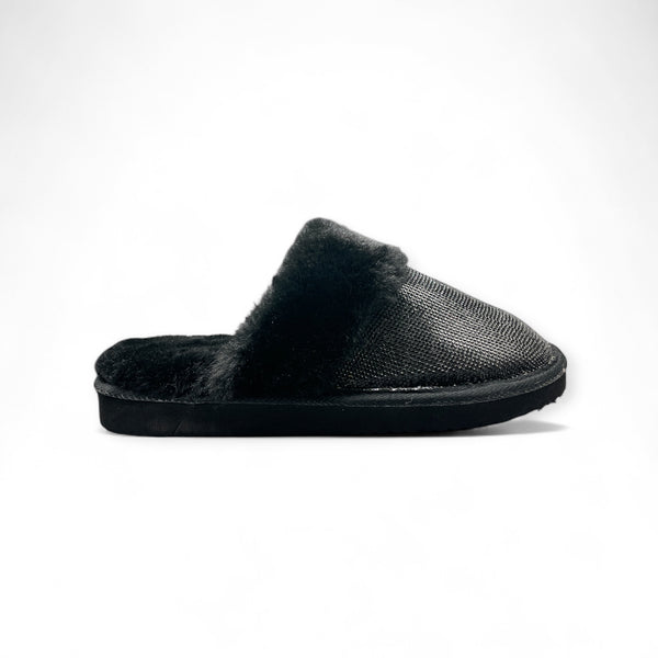 PRIMARK BLACK RHINESTONE SLIPPER