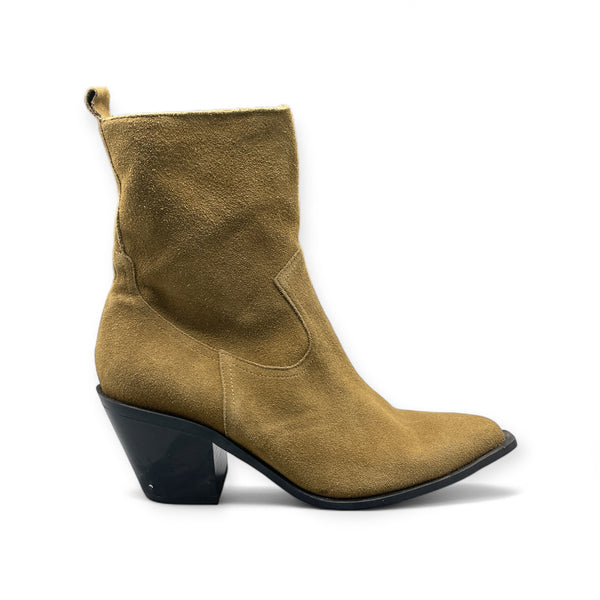 STRADIVARIUS SPLIT SUEDE COWBOY BOOTS 9406/170/102