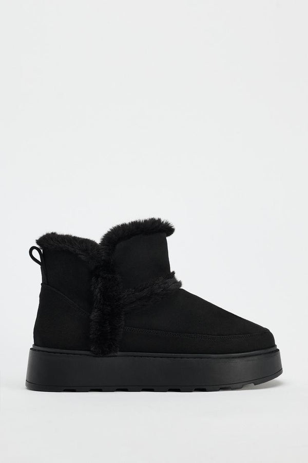 ZARA BLACK SUEDE WINTER BOOTS 5604/410/800