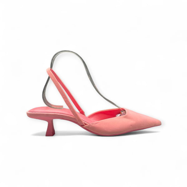 ZARA PINK KITTEN CONE HEEL