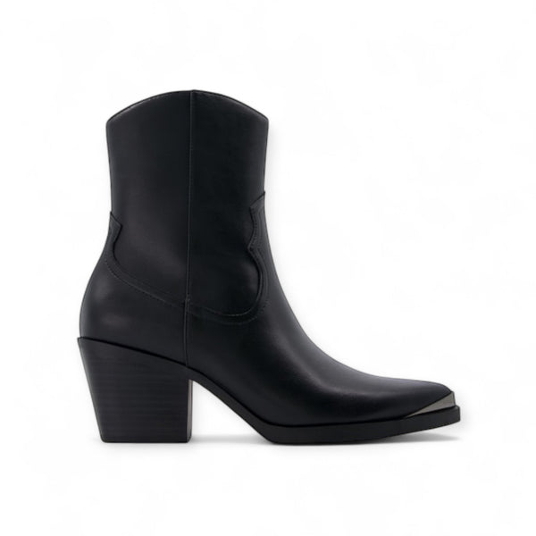 BERSHKA LEATHER COWBOY BOOTS