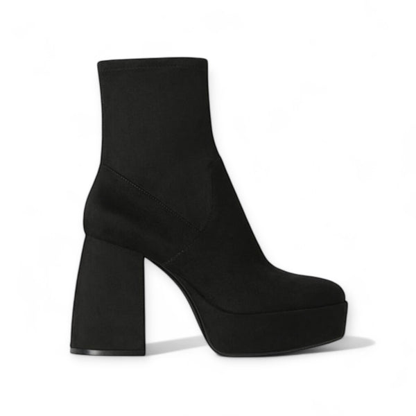 BERSHKA HIGH BLOCK HEEL BOOTS