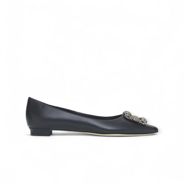MANOLO BLAHNIK WOMEN BLACK DIAMOND PUMPS