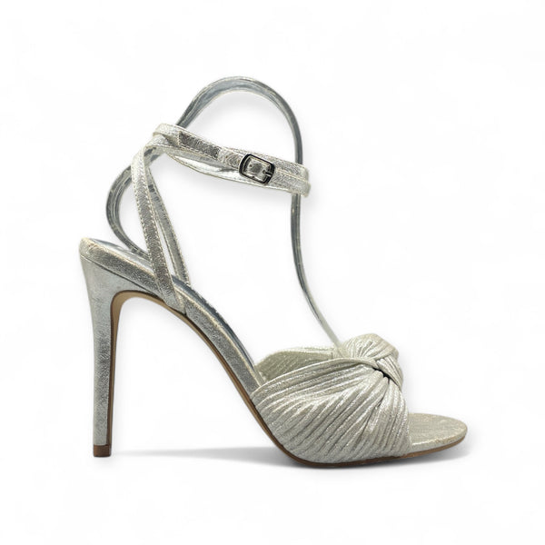 PRIMARK SILVER CONE HEEL