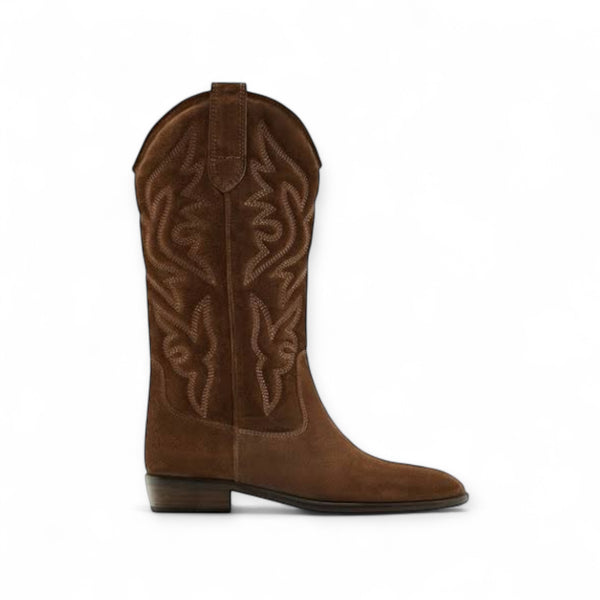 MASSIMO DUTTI BROWN COWBOY BOOTS