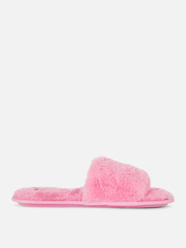 PRIMARK PINK FLUFFY FLATS