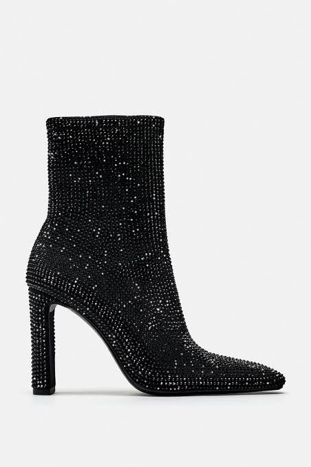 ZARA RHINESTONES ANKLE BOOTS 2136/310/800