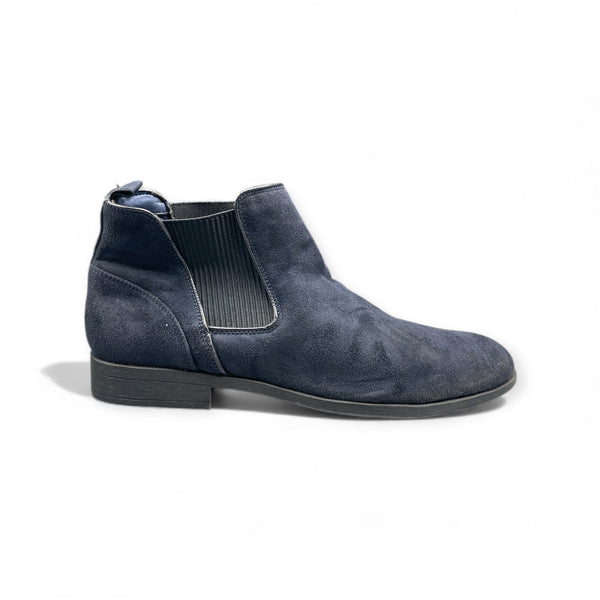 B BLAKE BLUE SUEDE CHELSEA BOOTS