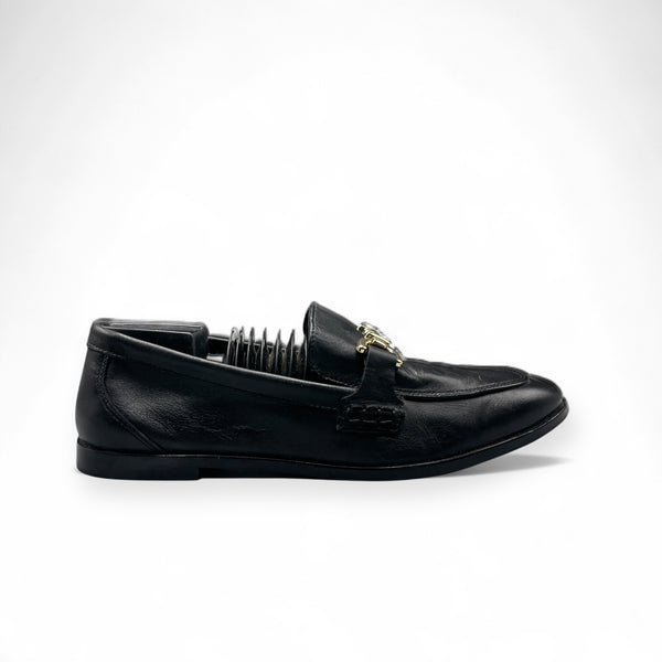 ZARA BLACK FORMAL SHOES FRONT BUCKLE