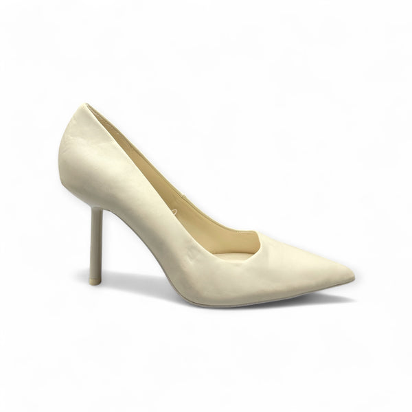 ZARA WHITE CONE HEEL STILETTO
