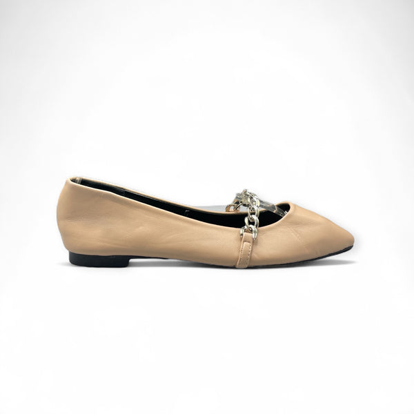 SFERA PUMP BEIGE CHAIN STYLE