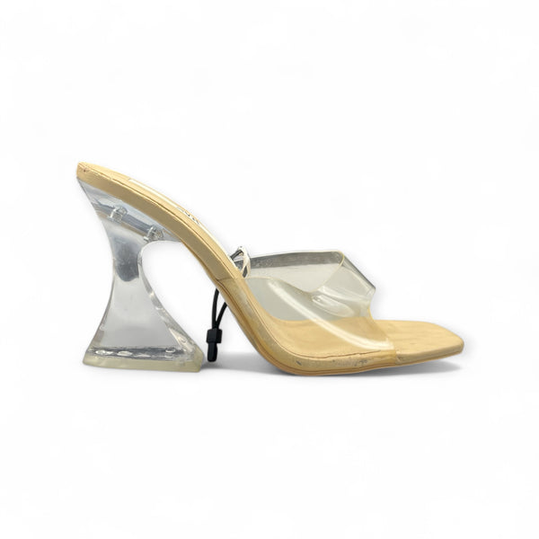 ZARA TRANSPARENT CONE HEEL