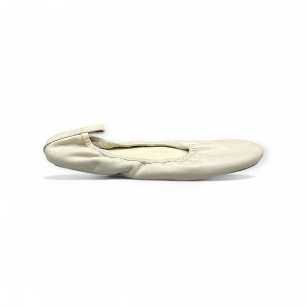 MASSIMO DUTTI BEIGE MULES FLAT