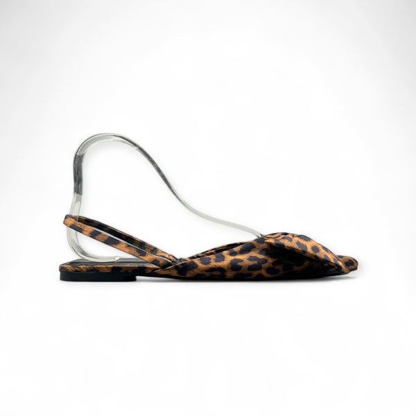 ZARA LEOPARD FLAT MULES
