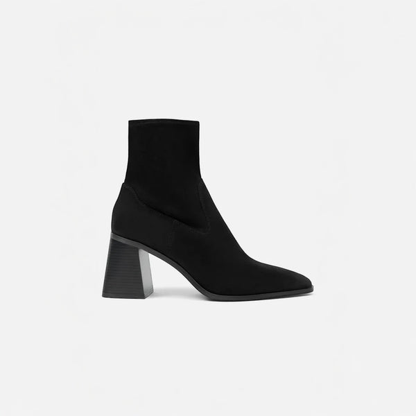 LEFTIES HIGH-HEEL SOCK ANKLE BOOTS